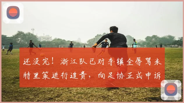 还没完！浙江队已对李镇全辱骂米特里策进行追责，向足协正式申诉